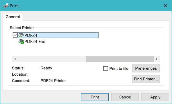 PDF24 Printer