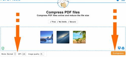 Compress Pdf Quickly Online Free Pdf24 Tools