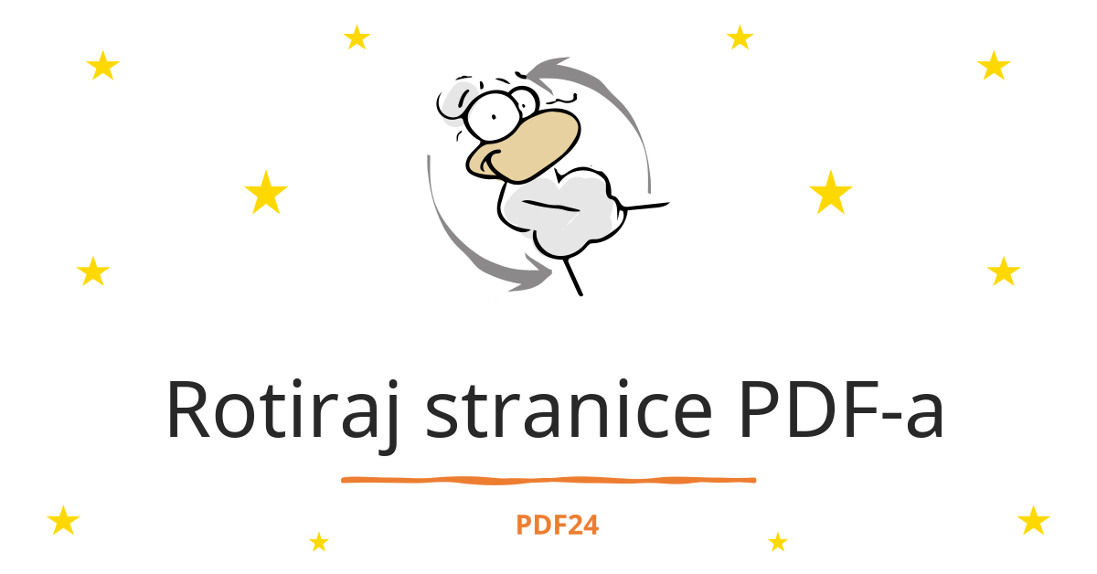 Rotiraj Stranice PDF-a - Brzo, Online, Besplatno - PDF24 Tools