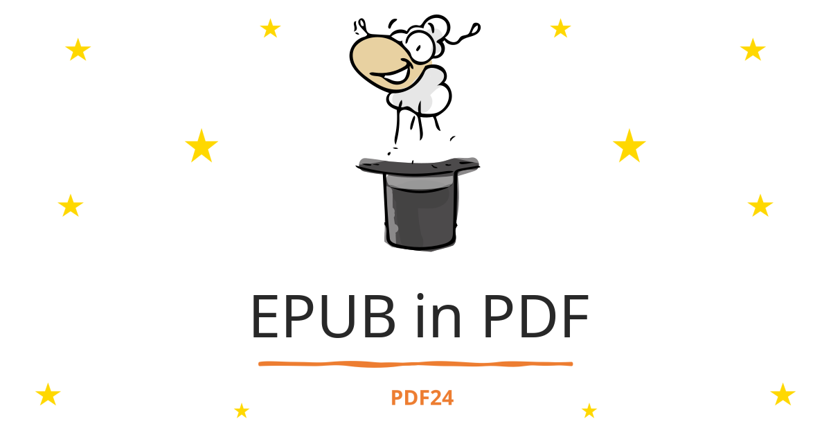 EPUB in PDF umwandeln - schnell, online, kostenlos - PDF24 Tools