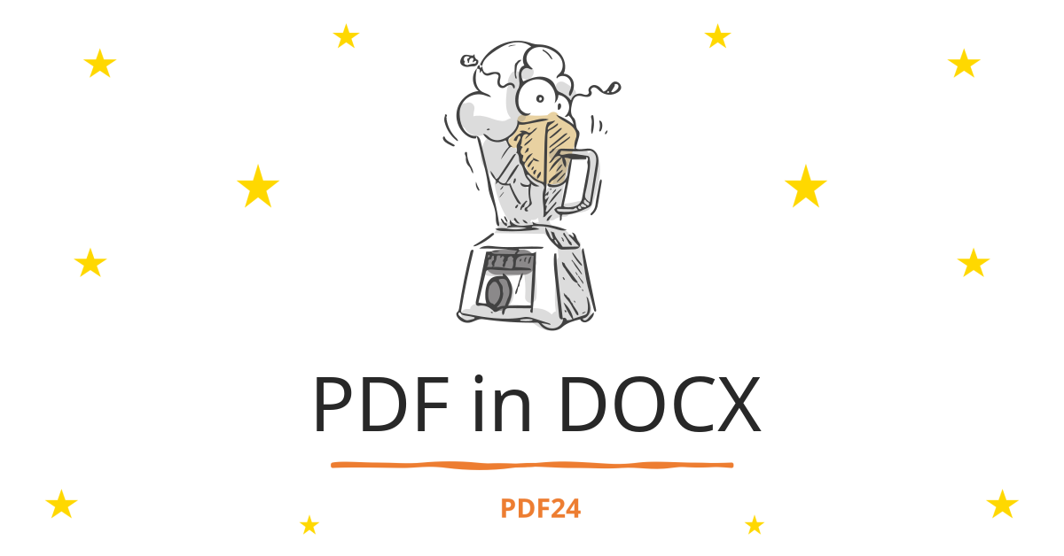 PDF In DOCX Umwandeln - Schnell, Online, Kostenlos - PDF24 Tools