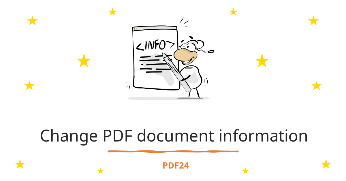 Information Pdf File Change PDF document information - 100% free & online - PDF24