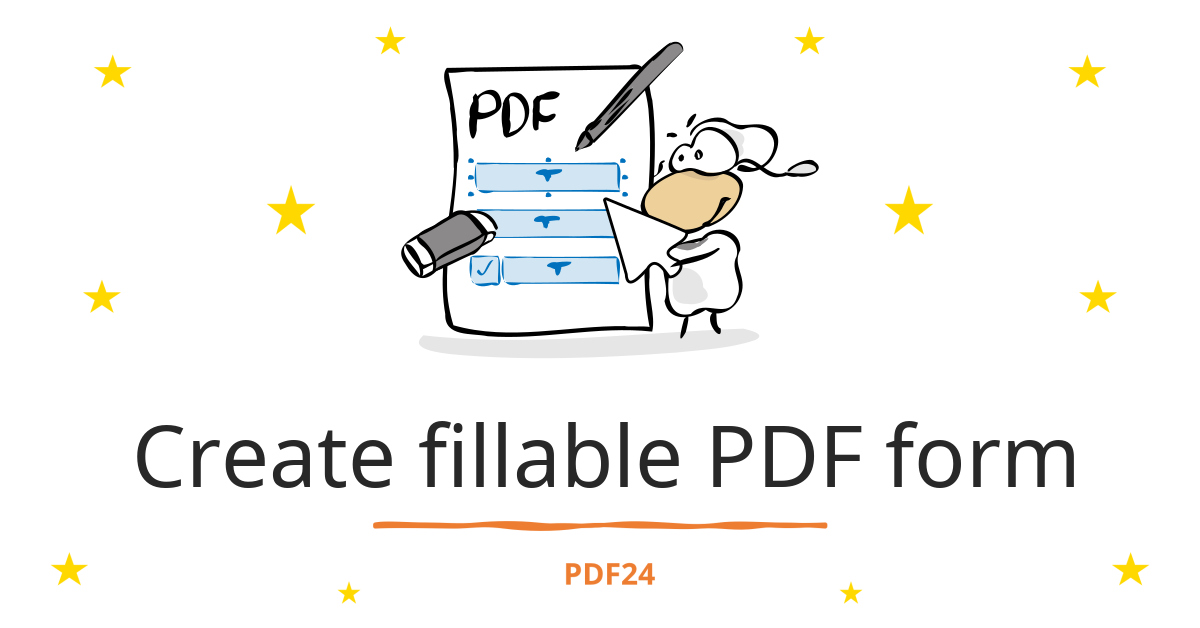 Create fillable PDF form - 100% free & online - PDF24