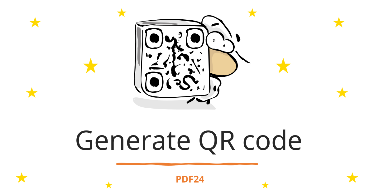 Generate QR code - 100% free & online - PDF24