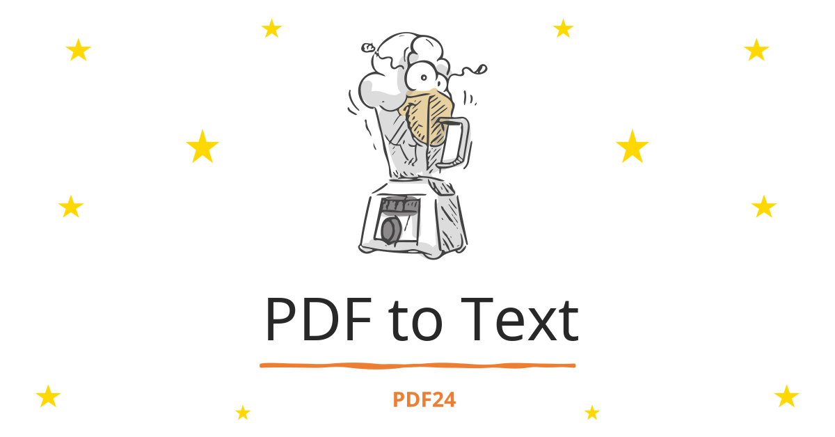 PDF to Text converter quick, online, free PDF24