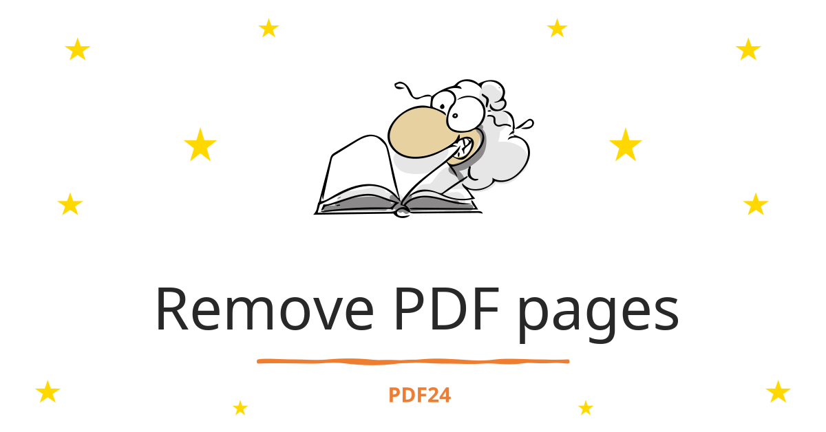 Remove PDF pages - quickly, online, free - PDF24 Tools