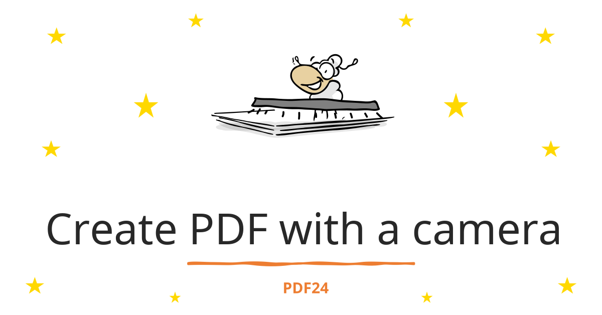 Create PDFs with a camera - 100% free & online - PDF24