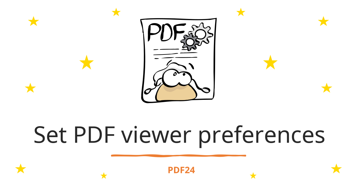 Viewer Set Set PDF viewer preferences - 100% free & online - PDF24