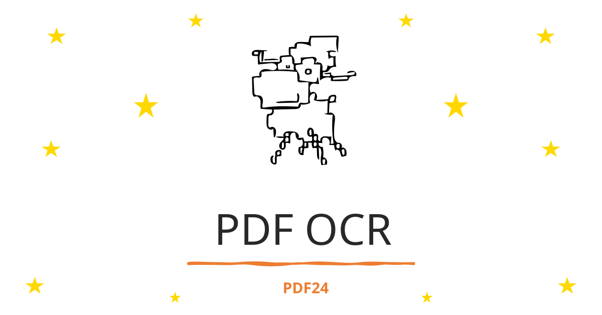 ventilador en personalizado Reconocer texto a través de OCR - fácilmente, en línea, gratis - PDF24 Tools