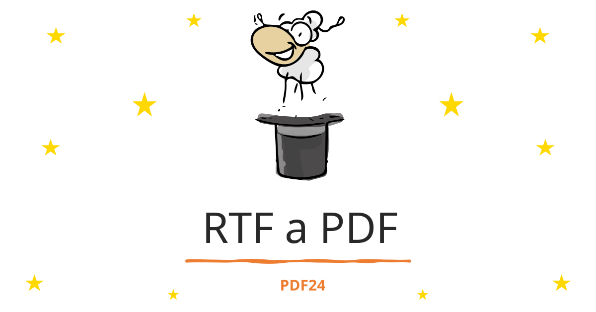 Gárgaras progresivo Agarrar Convertir RTF a PDF - rápidamente, en línea, gratis - PDF24 Tools