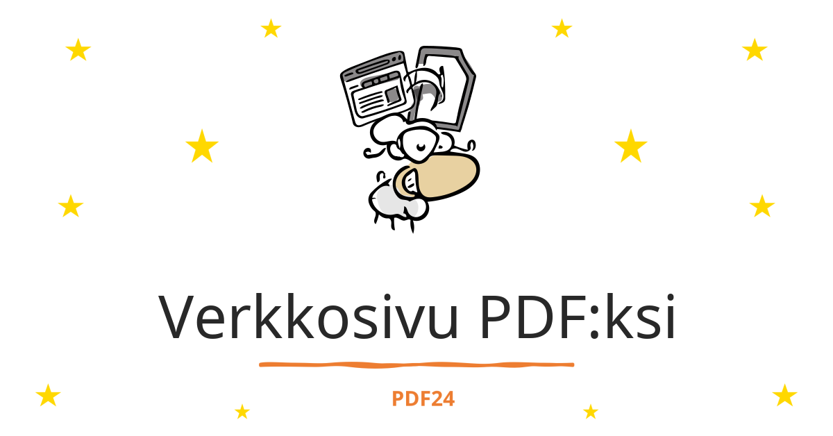 Muunna verkkosivut pdf ksi nopeasti netiss ilmaiseksi pdf24 tools