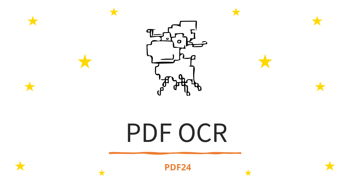 OCR을 통한 텍스트 인식 및 PDF 파일 생성 - 100% 무료 - PDF24 Tools