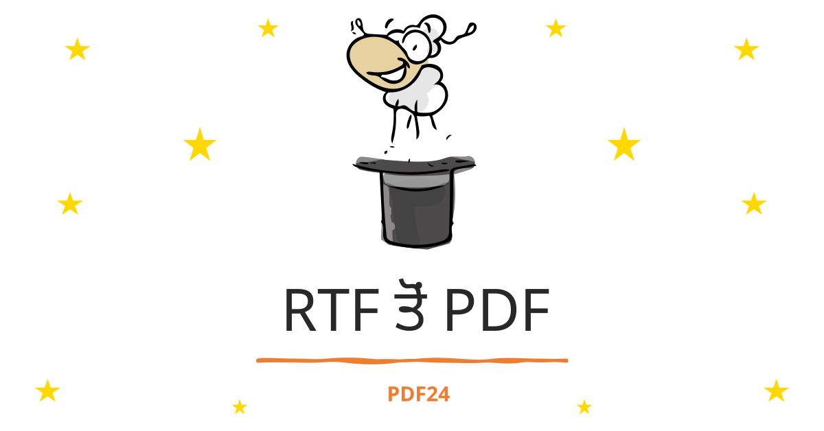 RTF ਤੋਂ PDF ਕਨਵਰਟਰ - ਤੇਜ਼ੀ ਨਾਲ, ਆਨਲਾਈਨ, ਮੁਫ਼ਤ - PDF24 Tools